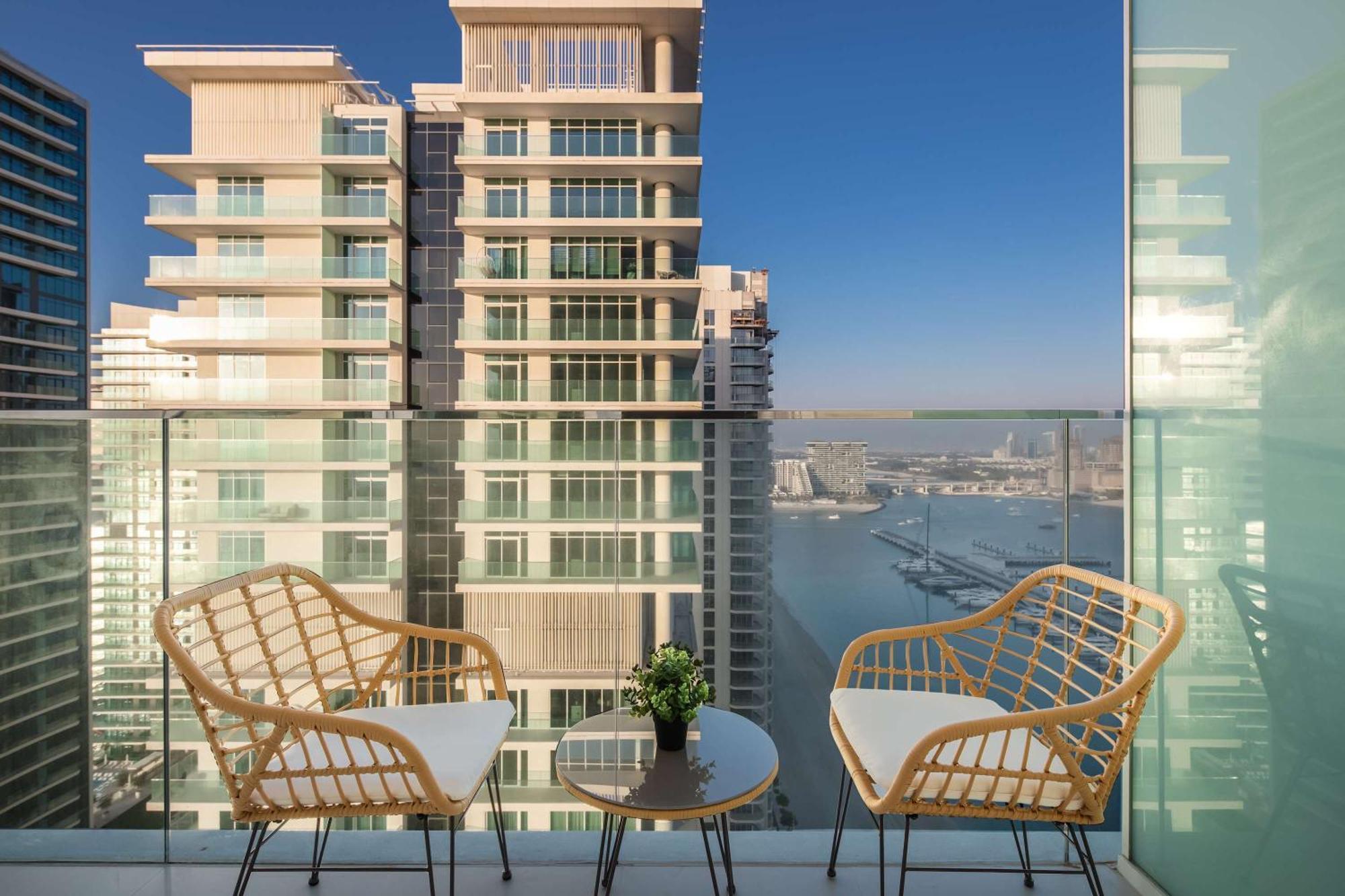 Silkhaus Palm View 1Bdr With Private Beach In Emaar Beachfront دبي المظهر الخارجي الصورة